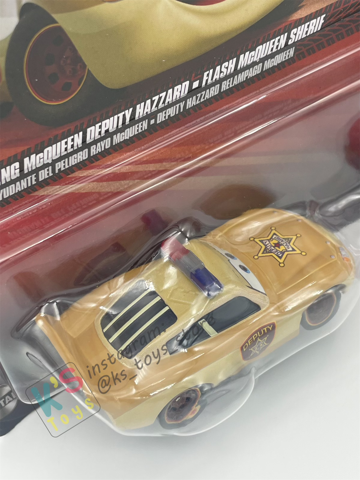 Disney Pixar Cars 1:55 2-Pack DEPUTY LIGHTNING MCQUEEN AND BELLA CADAVRE - 2025 CHINA RE-RELEASED -  BNIP