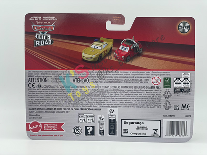 Disney Pixar Cars 1:55 2-Pack DEPUTY LIGHTNING MCQUEEN AND BELLA CADAVRE - 2025 CHINA RE-RELEASED -  BNIP