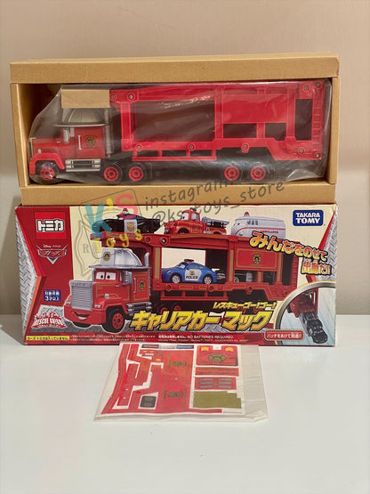TAKARA TOMY - DISNEY PIXAR CARS, "GO GO RESCUE TRANSPORTER" - BNIP