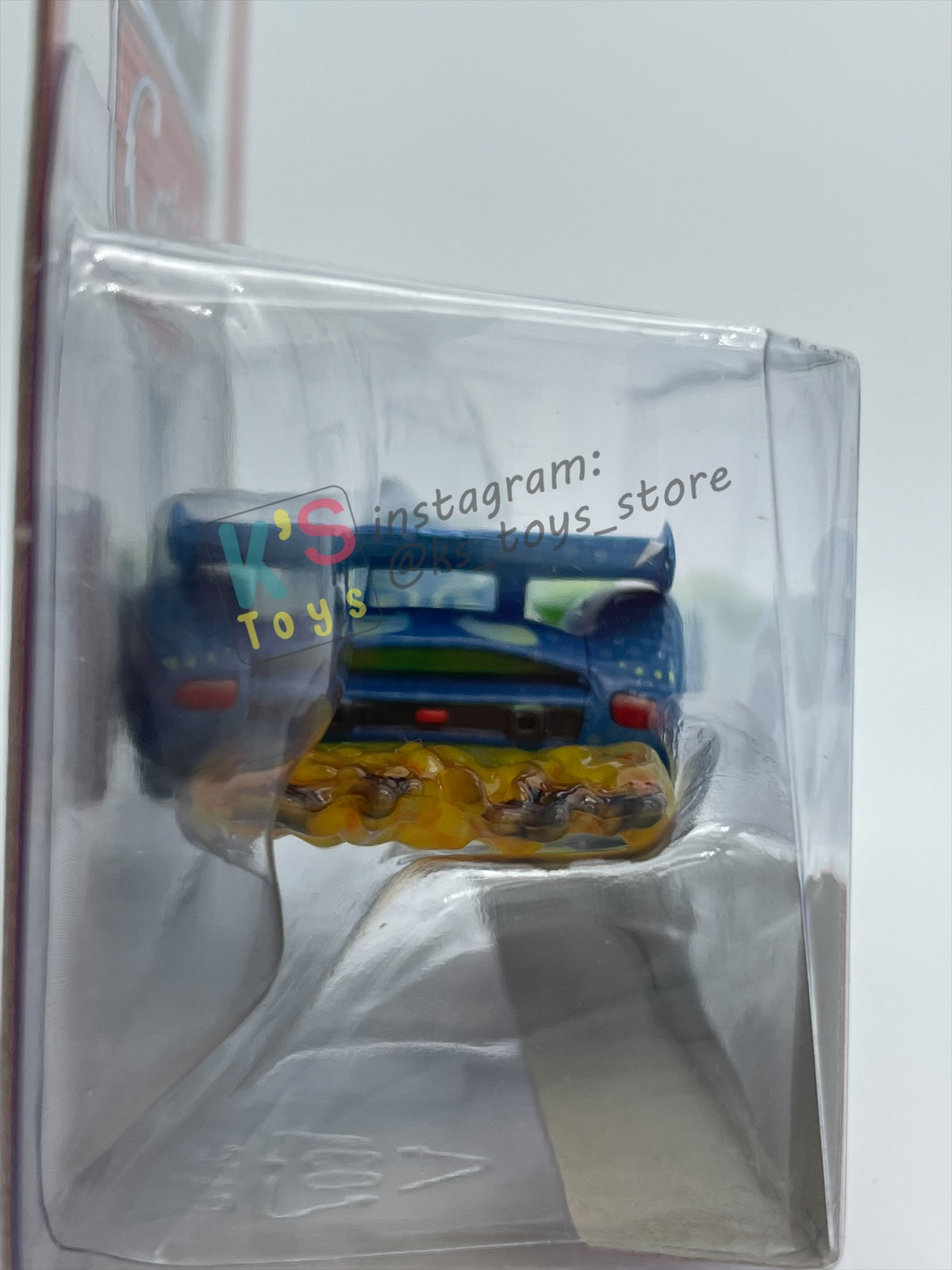 DISNEY PIXAR CARS BY MATTEL 1:55, "CARLA VELOSO WITH FLAMES" - ALLINOL BLOWOUT SERIES - BNIP