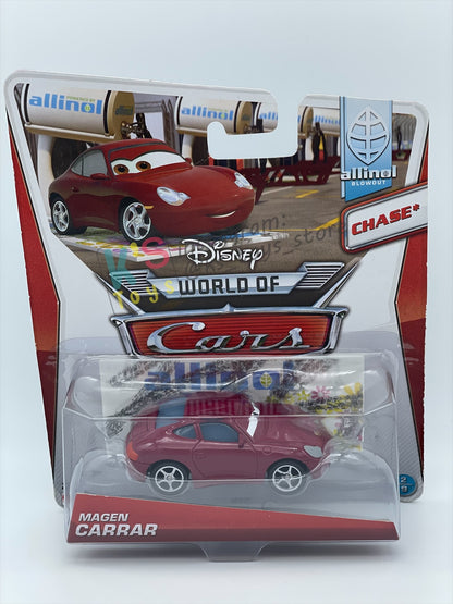 DISNEY PIXAR CARS 1:55 BY MATTEL,MAGEN CARRAR - ALLINOL CHASE SERIES - BNIP