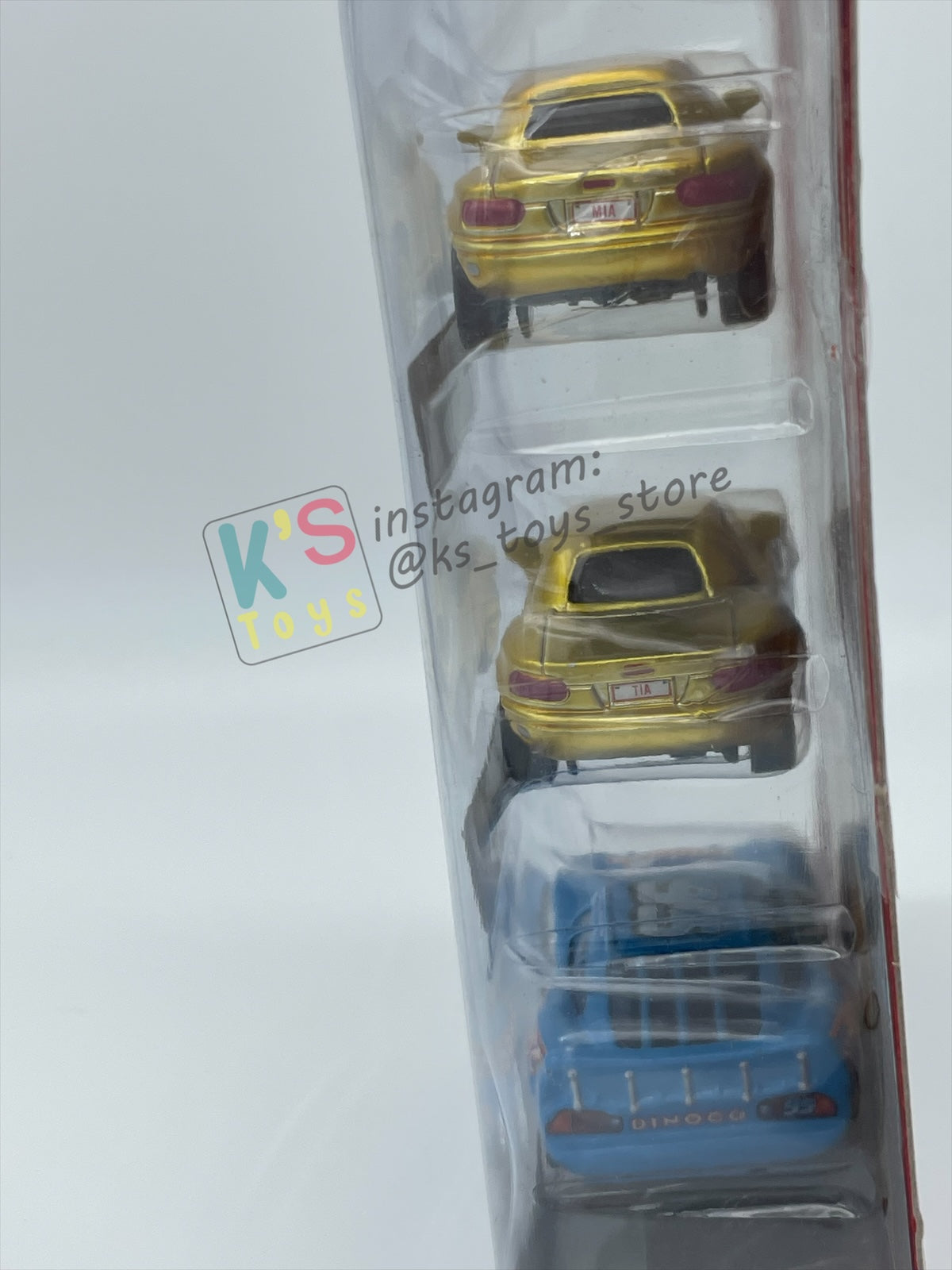 DISNEY PIXAR CARS 3 PACK DINOCO DREAM GIFT PACK "GOLD MIA, GOLD TIA, AND BLING BLING LIGHTNING MCQUEEN"  - BNIP - READ DESCRIPTION!!!!!