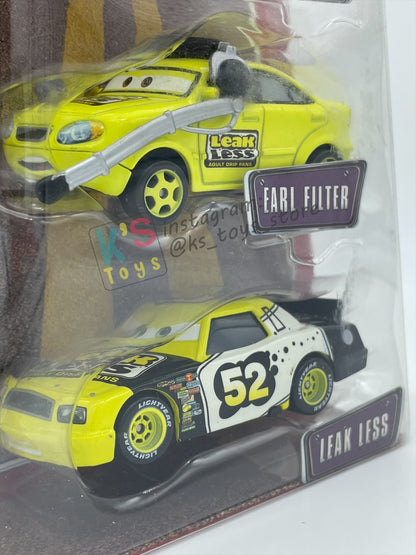DISNEY PIXAR CARS 3 PACK TEAM LEAK LESS GIFT PACK "STACY, EARL FILTER AND LEAK LESS"  - BNIP - READ DESCRIPTION!!!