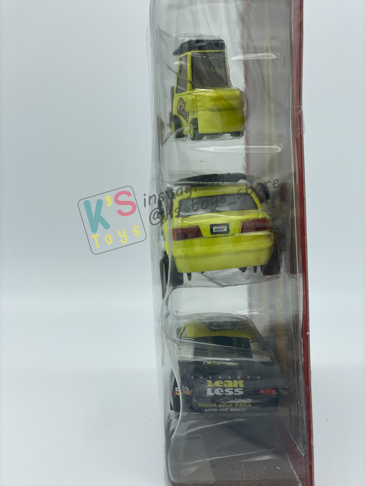 DISNEY PIXAR CARS 3 PACK TEAM LEAK LESS GIFT PACK "STACY, EARL FILTER AND LEAK LESS"  - BNIP - READ DESCRIPTION!!!
