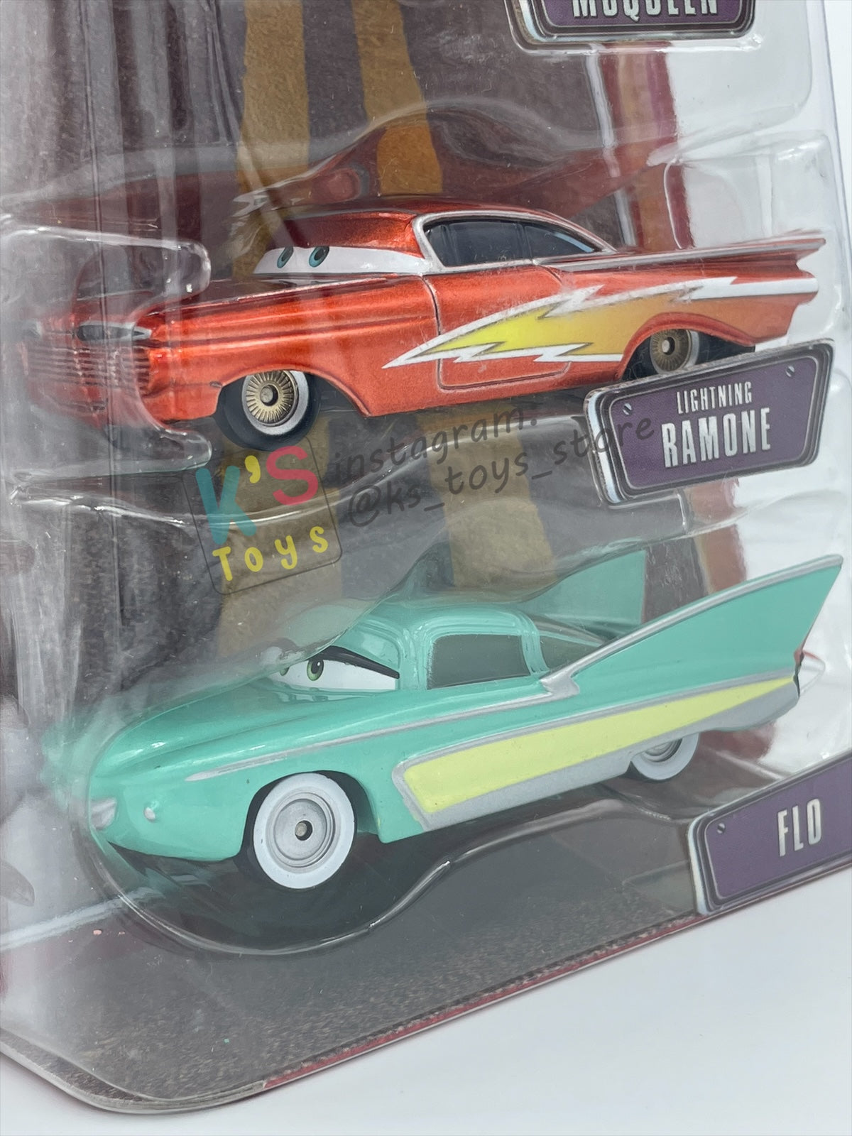 DISNEY PIXAR CARS 3 PACK LIGHTNING MCQUEEN'S CREW GIFT PACK "LIGHTNING MCQUEEN, LIGHTNING RAMONE AND FLO"  - BNIP - READ DESCRIPTION!!!