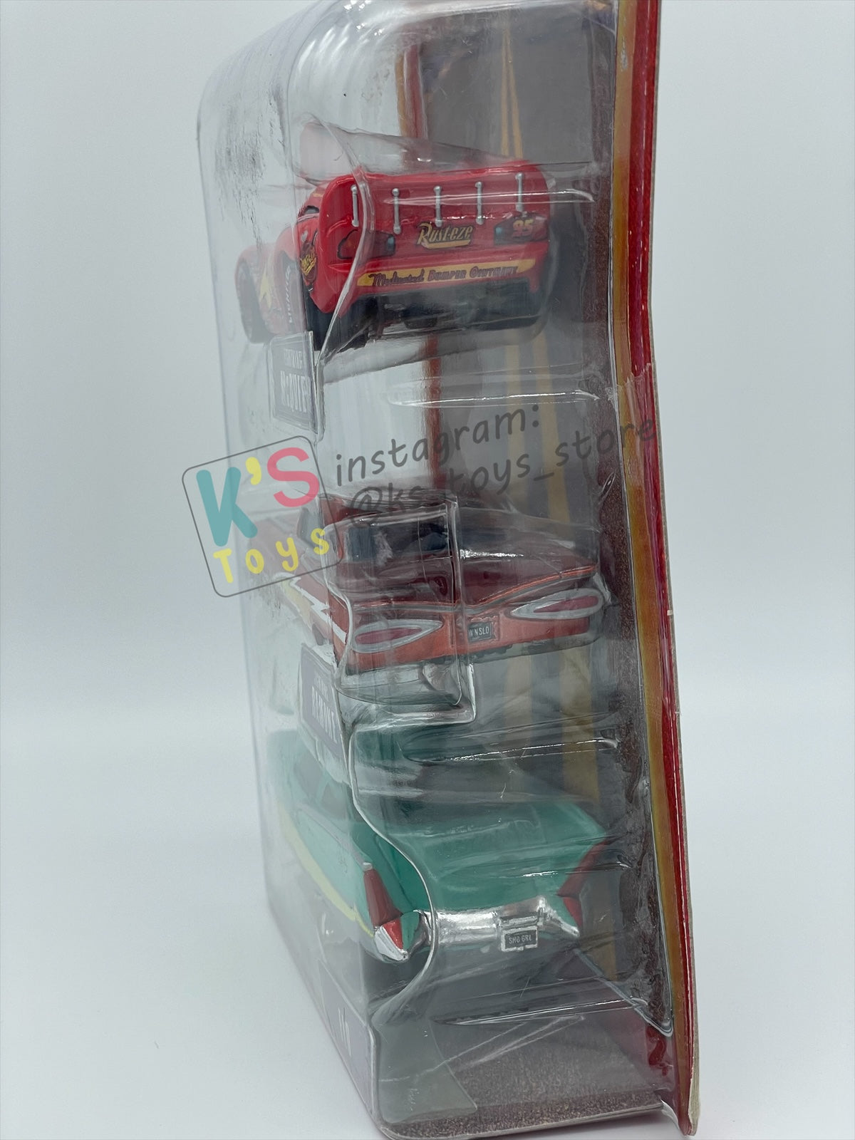DISNEY PIXAR CARS 3 PACK LIGHTNING MCQUEEN'S CREW GIFT PACK "LIGHTNING MCQUEEN, LIGHTNING RAMONE AND FLO"  - BNIP - READ DESCRIPTION!!!