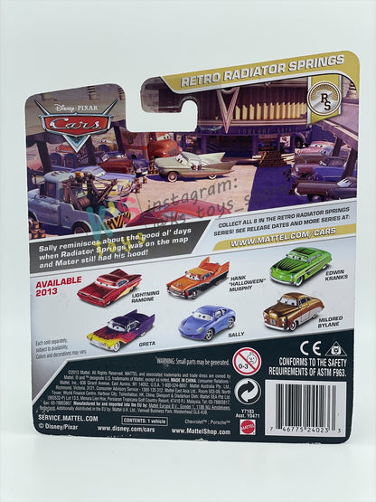 DISNEY PIXAR CARS 1:55 BY MATTEL, MILDRED BYLANE - RETRO RADIATOR SPRINGS SERIES - BNIP