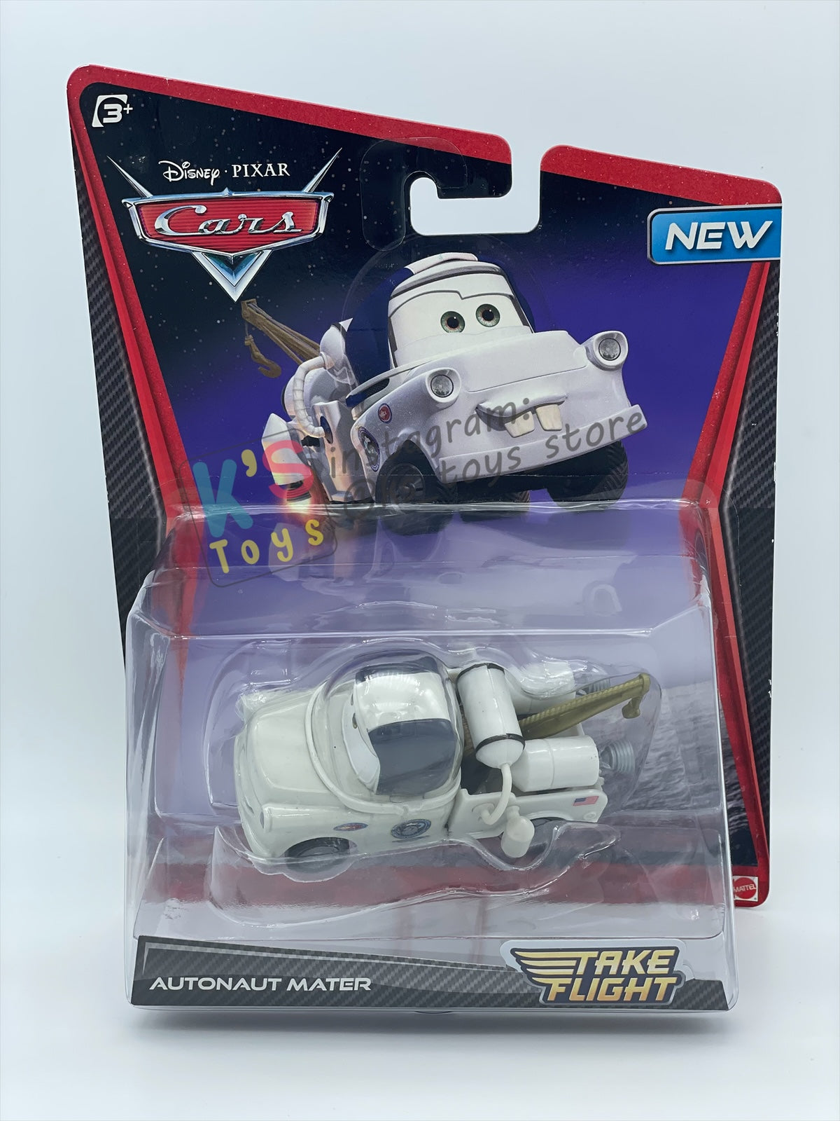 DELUXE DISNEY PIXAR CARS BY MATTEL - AUTONAUT MATER - TAKE FLIGHT  SERIES - BNIP