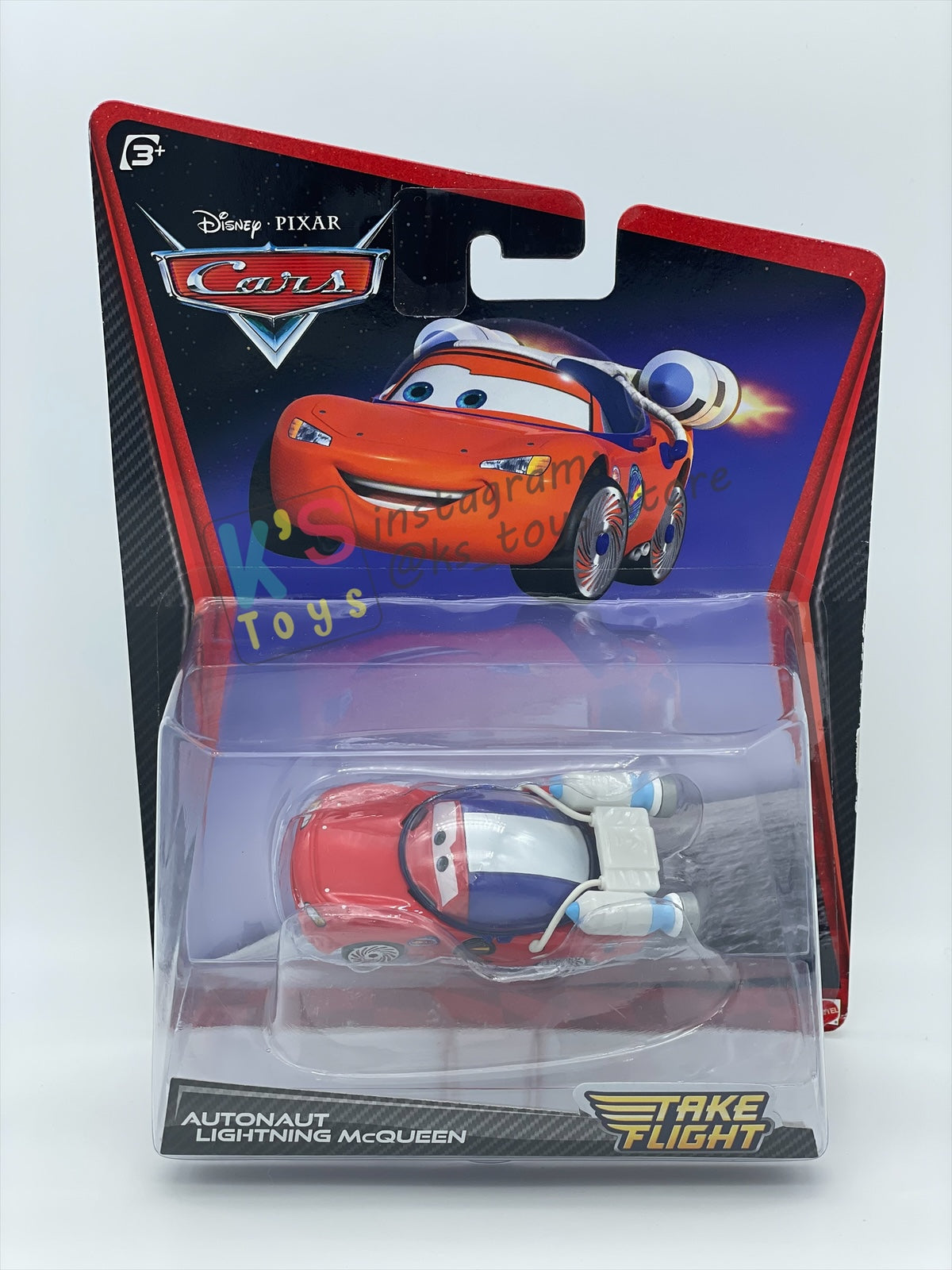 DELUXE DISNEY PIXAR CARS BY MATTEL "AUTONAUT LIGHTNING MCQUEEN" - BNIP