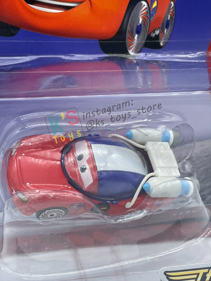 DELUXE DISNEY PIXAR CARS BY MATTEL "AUTONAUT LIGHTNING MCQUEEN" - BNIP