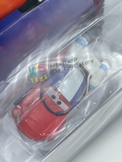 DELUXE DISNEY PIXAR CARS BY MATTEL "AUTONAUT LIGHTNING MCQUEEN" - BNIP