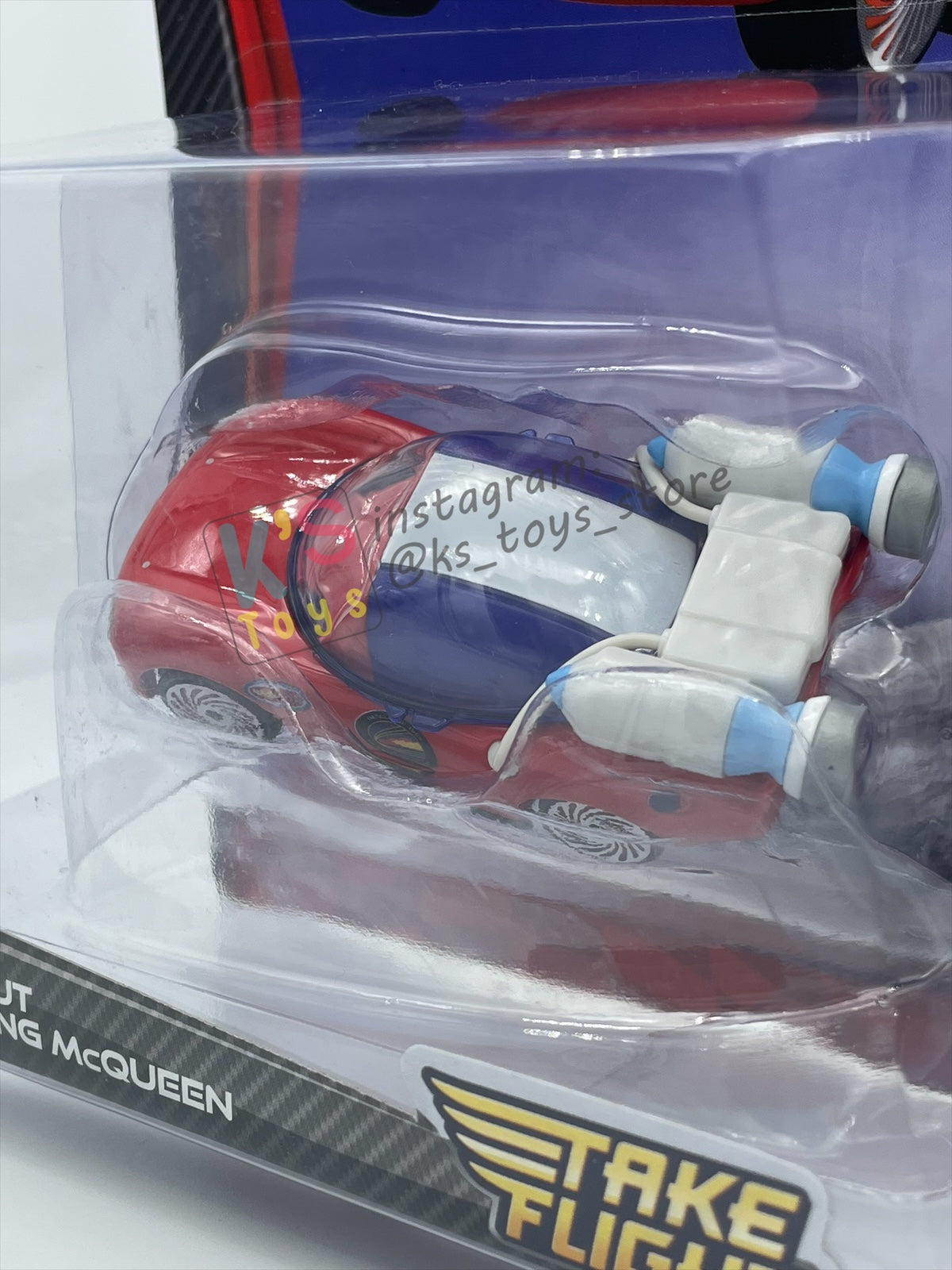 DELUXE DISNEY PIXAR CARS BY MATTEL "AUTONAUT LIGHTNING MCQUEEN" - BNIP