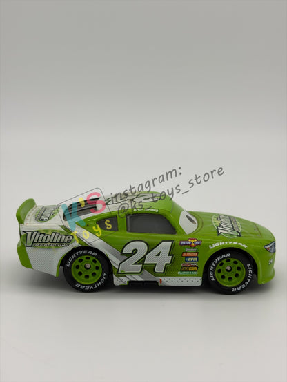 PRE-OWNED / LOOSE DISNEY PIXAR CARS 1:55 BY MATTEL - "BRICK YARDLEY" CARS 3 PISTON CUP RACERS SERIES - IN VERY GOOD CONDITION