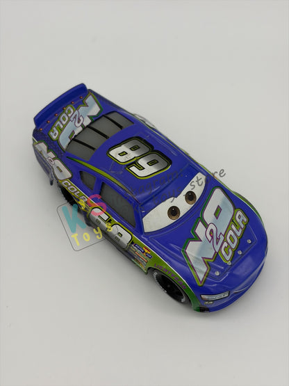 PRE-OWNED / LOOSE DISNEY PIXAR CARS 1:55 BY MATTEL - "PARKER BRAKESTON (NO 2 COLA #68)" CARS 3 PISTON CUP RACERS SERIES - NEAR MINT CONDITION