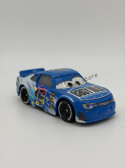 PRE-OWNED / LOOSE DISNEY PIXAR CARS 1:55 BY MATTEL - "CARL CLUTCHEN" - CARS 3 PISTON CUP RACERS - NEAR MINT CONDITION
