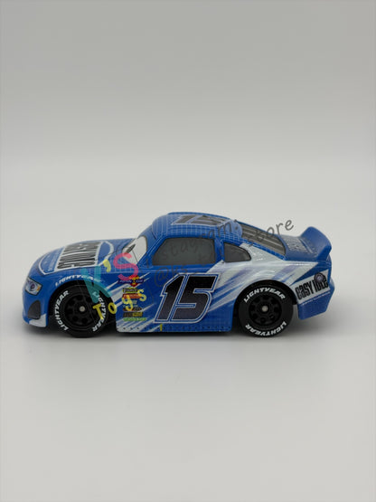 PRE-OWNED / LOOSE DISNEY PIXAR CARS 1:55 BY MATTEL - "CARL CLUTCHEN" - CARS 3 PISTON CUP RACERS - NEAR MINT CONDITION