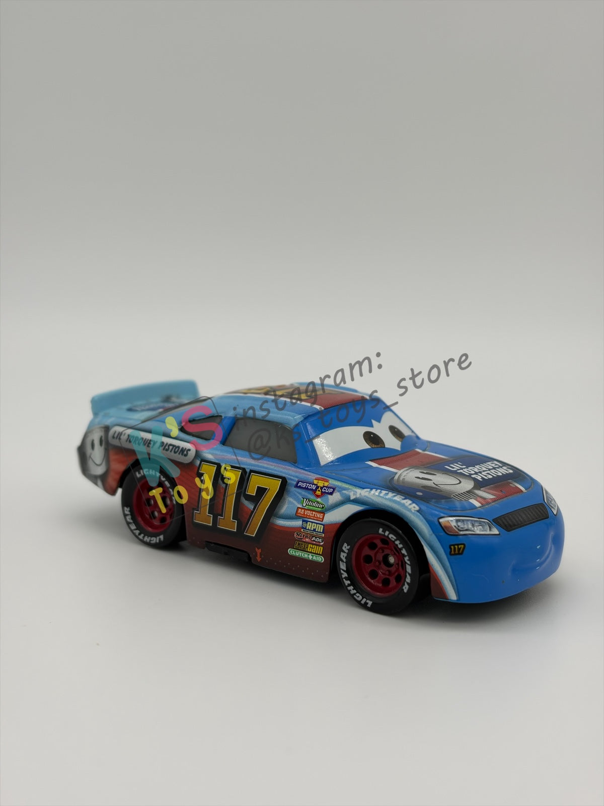 PRE-OWNED / LOOSE DISNEY PIXAR CARS - Ralph Carlow #117 Lil’s Torquey Pistons CARS 3 - NEAR MINT CONDITION