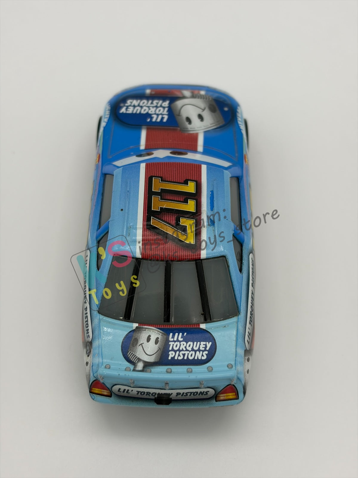 PRE-OWNED / LOOSE DISNEY PIXAR CARS - Ralph Carlow #117 Lil’s Torquey Pistons CARS 3 - NEAR MINT CONDITION
