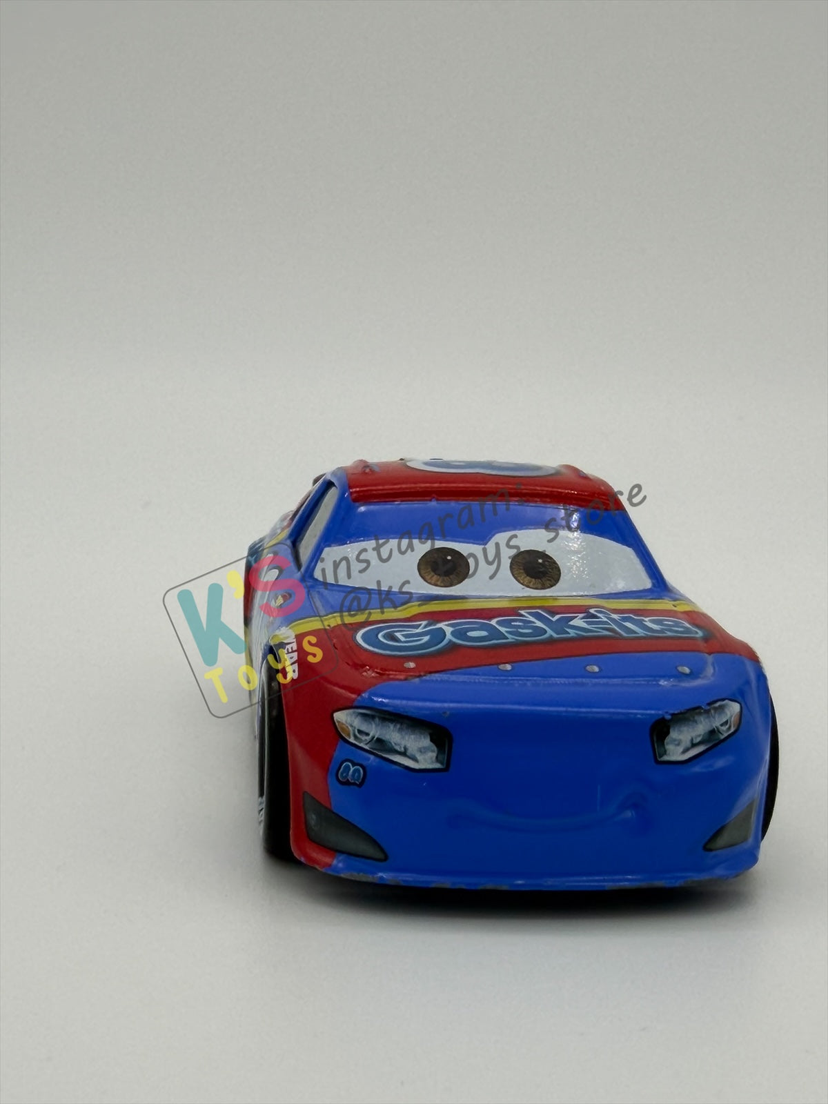 PRE-OWNED / LOOSE DISNEY PIXAR CARS 1:55 BY MATTEL - "REX REVLER" - CARS 3 PISTON CUP RACERS - GOOD CONDITION
