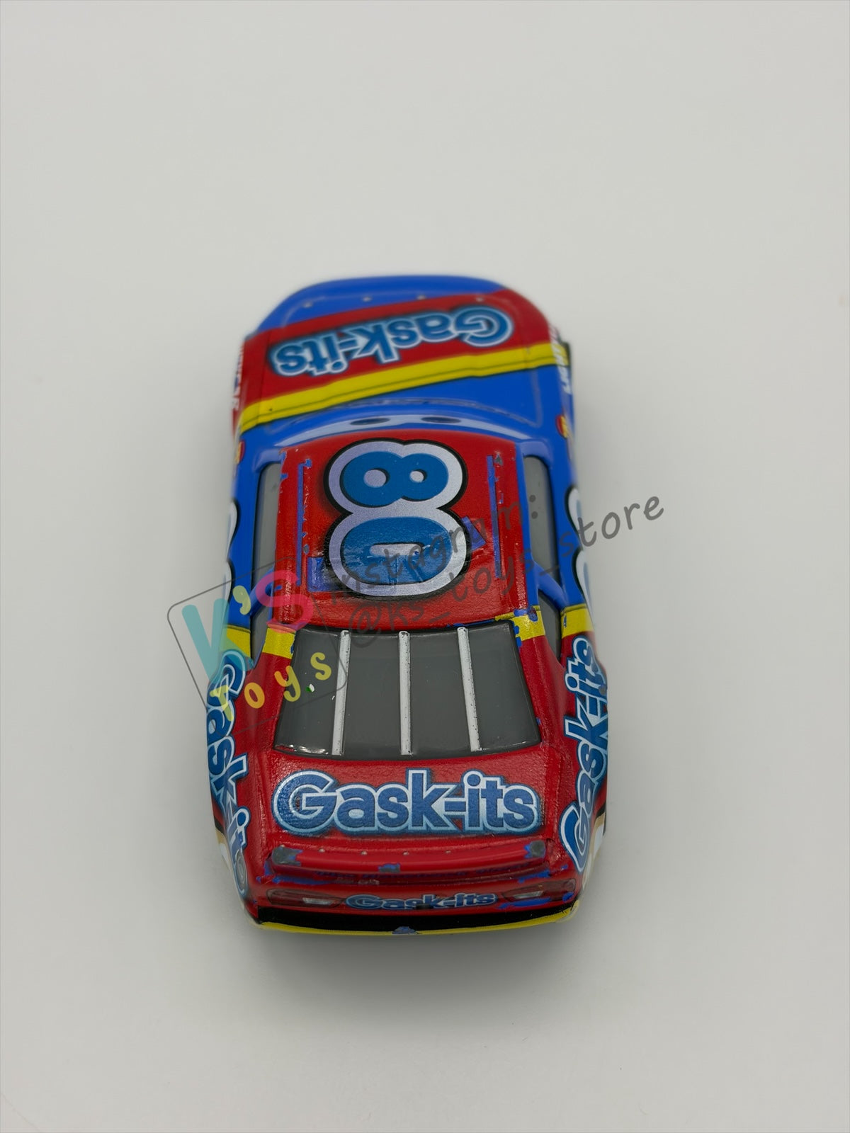 PRE-OWNED / LOOSE DISNEY PIXAR CARS 1:55 BY MATTEL - "REX REVLER" - CARS 3 PISTON CUP RACERS - GOOD CONDITION