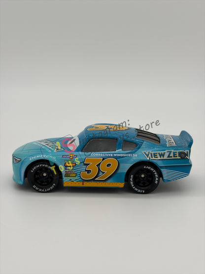 PRE-OWNED / LOOSE DISNEY PIXAR CARS - #39 VIEW ZEEN BUCK BEARINGLY CARS 3 - NEAR MINT CONDITION