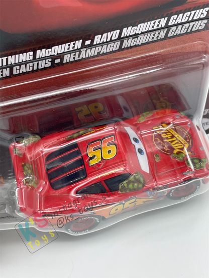 Disney Pixar Cars 1:55 by Mattel 2-Pack MATER WITH BIG HOOK AND CACTUS LIGHTNING MCQUEEN - 2025 RELEASE - BNIP