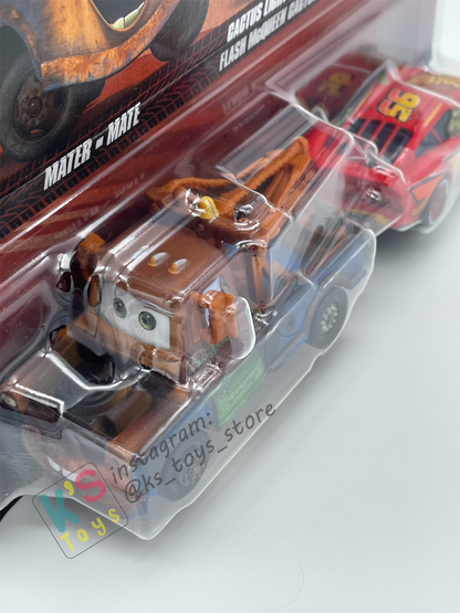 Disney Pixar Cars 1:55 by Mattel 2-Pack MATER WITH BIG HOOK AND CACTUS LIGHTNING MCQUEEN - 2025 RELEASE - BNIP