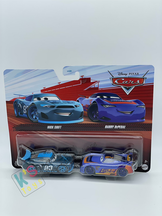 Disney Pixar Cars 1:55 by Mattel 2-Pack NICK SHIFT AND BARRY DEPEDAL - 2025 RELEASE - BNIP