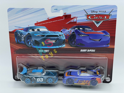 Disney Pixar Cars 1:55 by Mattel 2-Pack NICK SHIFT AND BARRY DEPEDAL - 2025 RELEASE - BNIP