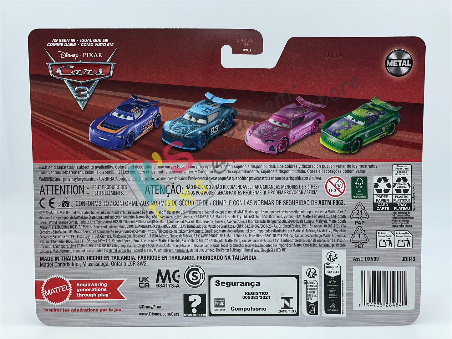 Disney Pixar Cars 1:55 by Mattel 2-Pack NICK SHIFT AND BARRY DEPEDAL - 2025 RELEASE - BNIP