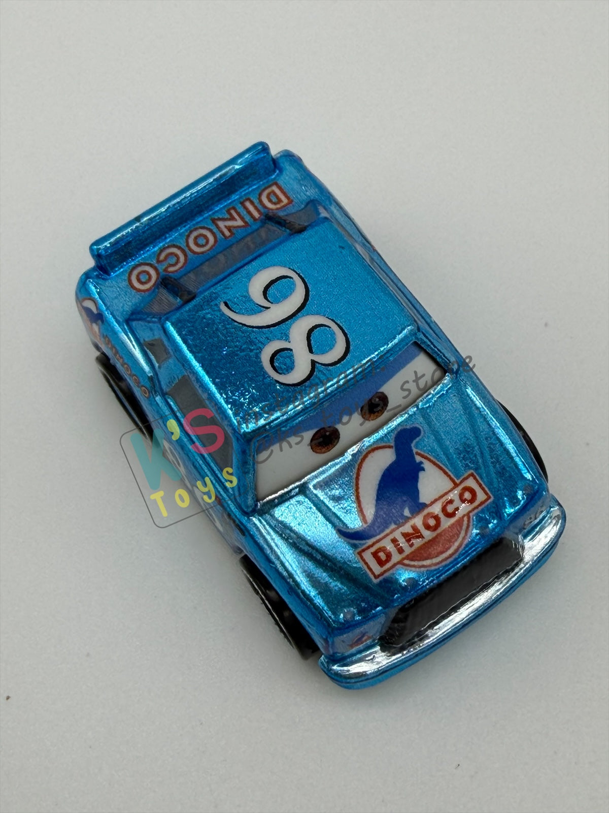 Loose Mini Racers Pixar Disney Cars, METALLIC DINOCO CHICK HICKS - Mint / Near Mint Condition
