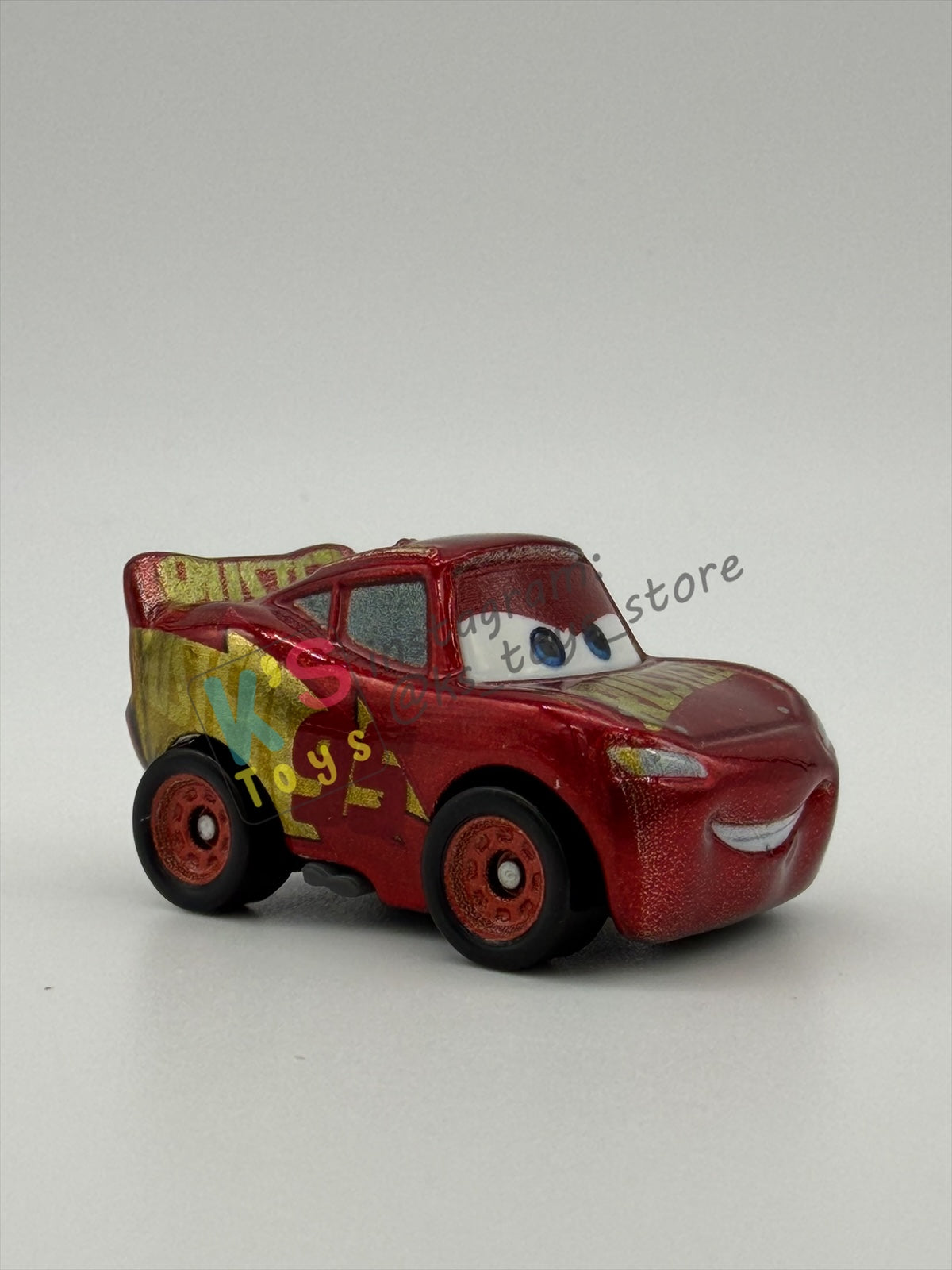 Loose Mini Racers Pixar Disney Cars, RUSTEZE RACING CENTER LIGHTNING MCQUEEN - Mint / Near Mint Condition