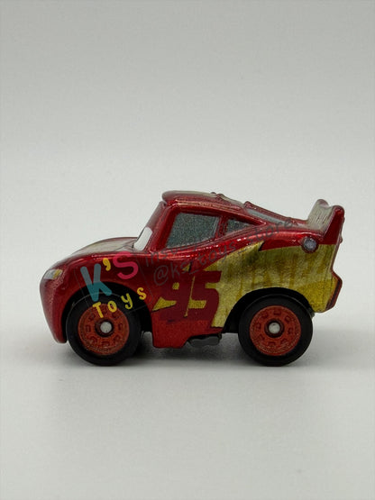 Loose Mini Racers Pixar Disney Cars, RUSTEZE RACING CENTER LIGHTNING MCQUEEN - Mint / Near Mint Condition