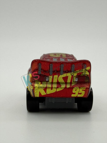 Loose Mini Racers Pixar Disney Cars, RUSTEZE RACING CENTER LIGHTNING MCQUEEN - Mint / Near Mint Condition
