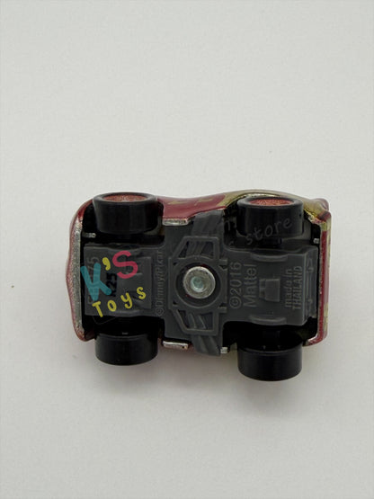 Loose Mini Racers Pixar Disney Cars, RUSTEZE RACING CENTER LIGHTNING MCQUEEN - Mint / Near Mint Condition