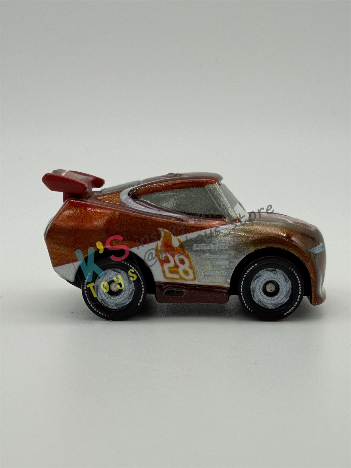 Loose Mini Racers Pixar Disney Cars, Silver Tim Treadless - Mint / Near Mint Condition