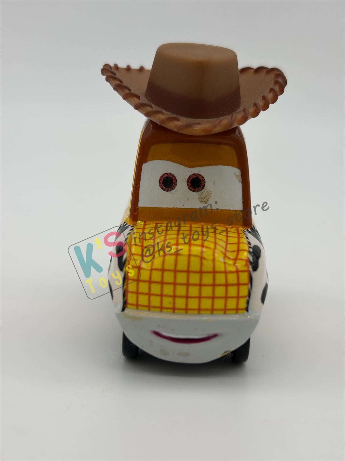 PRE-OWNED / LOOSE DISNEY PIXAR CARS BY MATTEL - "WOODY" - GOOD CONDITION - READ DESCRIPTION!!!!!!!!!!!