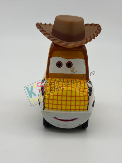 PRE-OWNED / LOOSE DISNEY PIXAR CARS BY MATTEL - "WOODY" - GOOD CONDITION - READ DESCRIPTION!!!!!!!!!!!