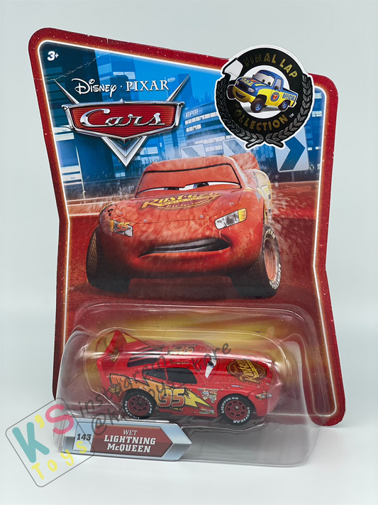 RARE DISNEY PIXAR CARS "WET LIGHTNING MCQUEEN" FINAL LAP SERIES - BNIP