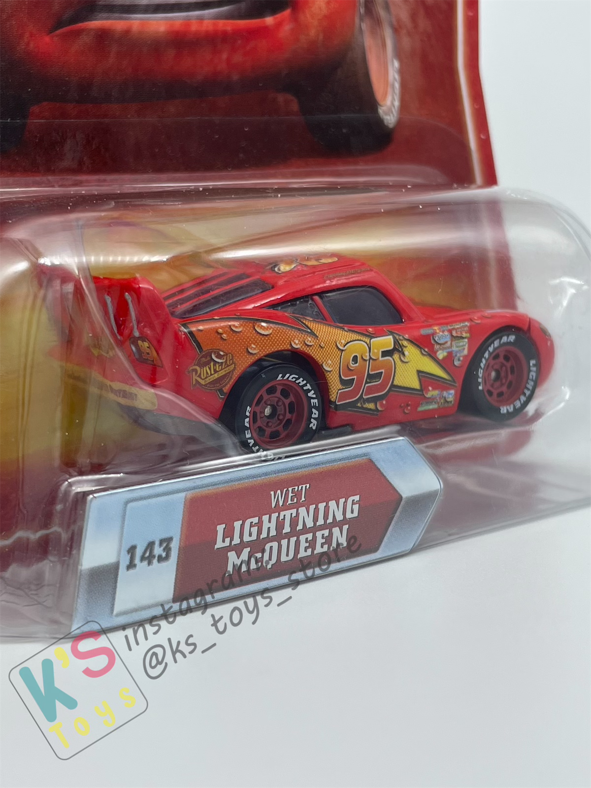 RARE DISNEY PIXAR CARS "WET LIGHTNING MCQUEEN" FINAL LAP SERIES - BNIP