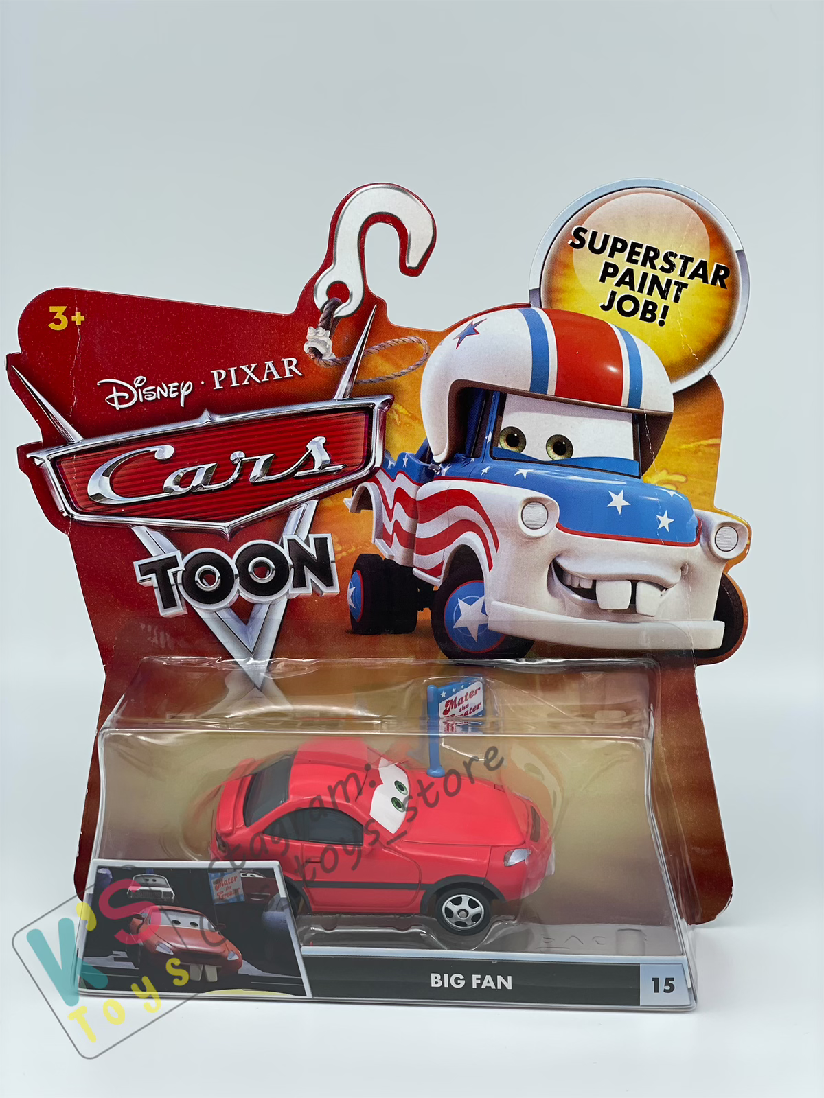 DISNEY PIXAR CARS "BIG FAN" CARS TOON SERIES - BNIP