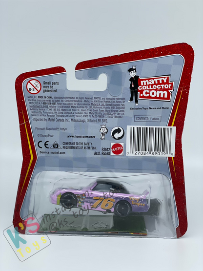 DISNEY PIXAR CARS "VINYL TOUPEE NO 76" SYNTHETIC RUBBER TIRES" - BNIP