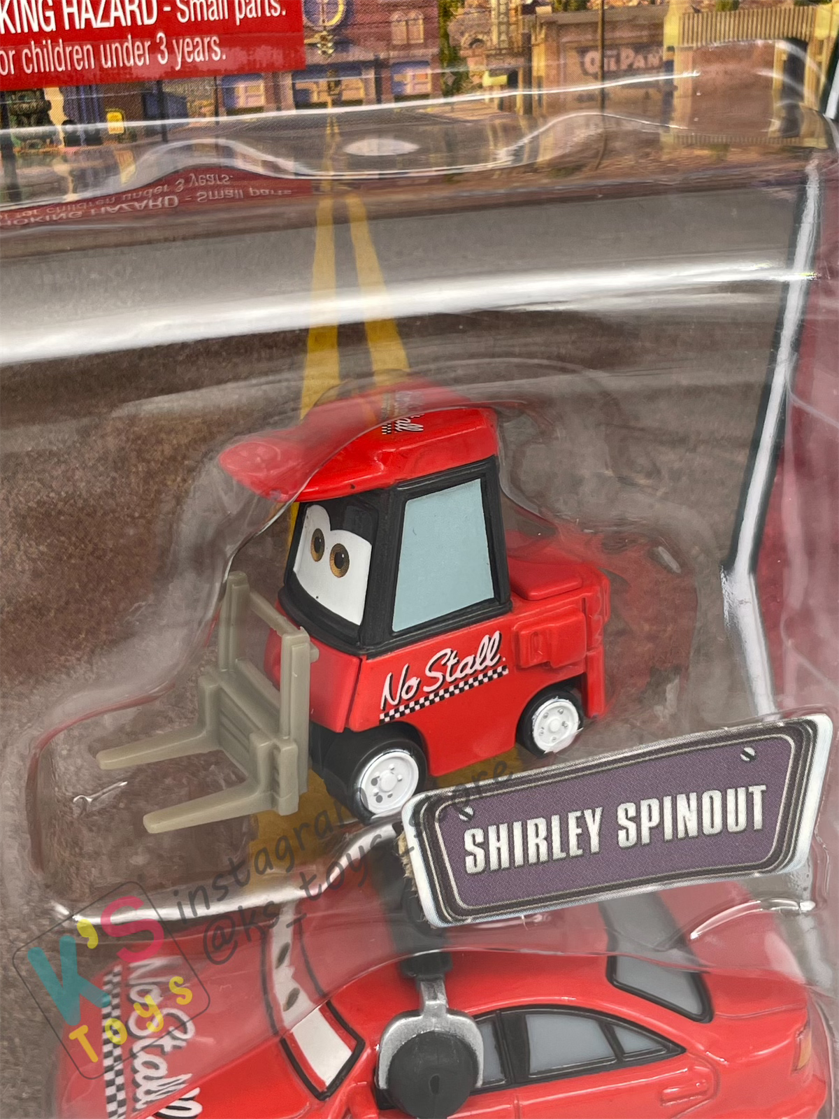 DISNEY PIXAR CARS 3 PACK TEAM NO STALL GIFT PACK "SHIRLEY SPINOUT, ROMAN DUNES, AND NO STALL"  - BNIP