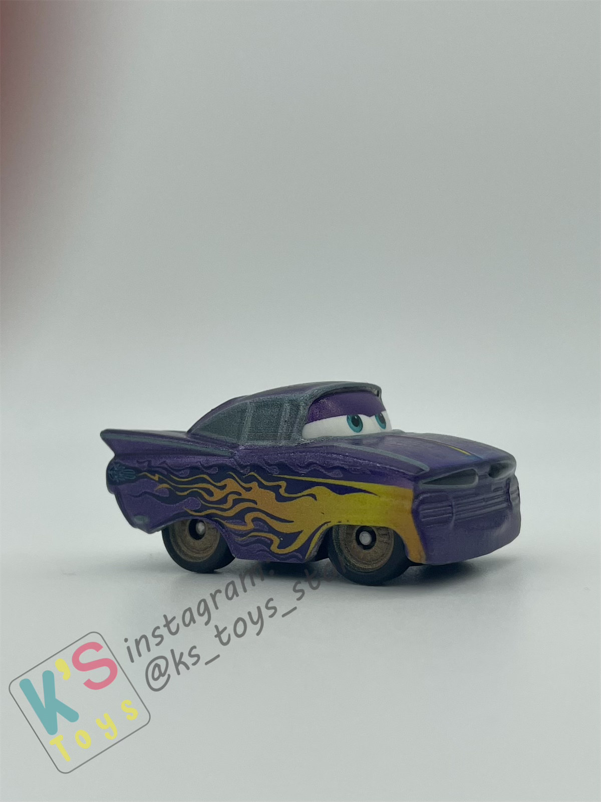 Loose Mini Racers Pixar Disney Cars, Metallic Purple Ramone - Displayed Condition