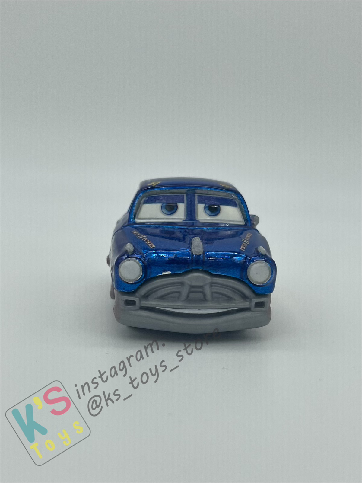 Loose Mini Racers Pixar Disney Cars, Metallic Fabulous Hudson Hornet - Displayed Condition
