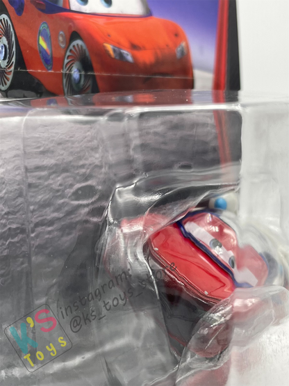 DELUXE DISNEY PIXAR CARS BY MATTEL, BURNT AUTONAUT LIGHTNING MCQUEEN, TAKE FLIGHT - BNIP