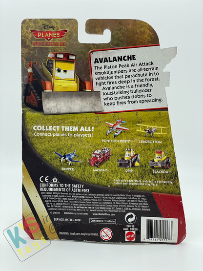 DELUXE DISNEY PLANES BY MATTEL, "AVALANCHE" FIRE & RESCUE SERIES - BNIP
