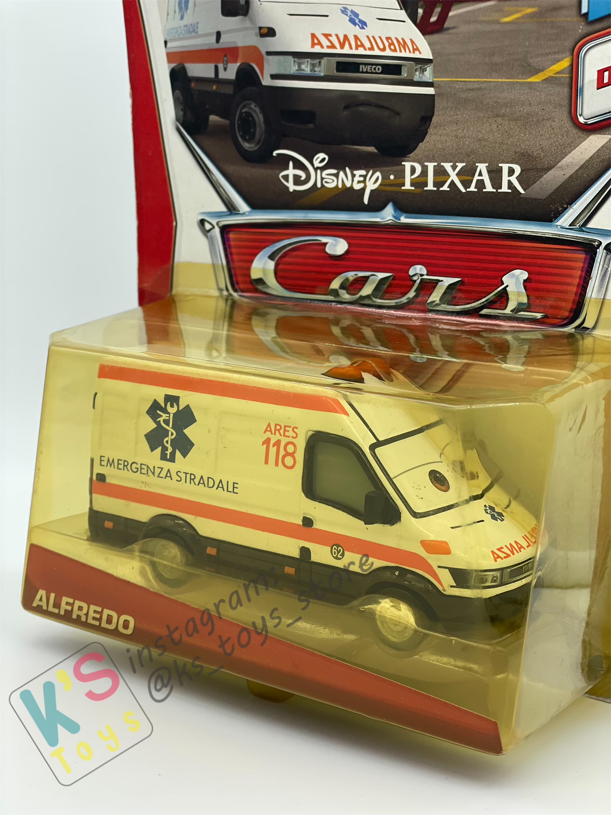 DELUXE DISNEY PIXAR CARS BY MATTEL, "ALFREDO" ALLINOL BLOWOUT - BNIP