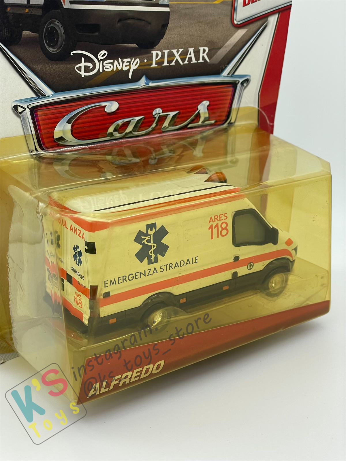 DELUXE DISNEY PIXAR CARS BY MATTEL, "ALFREDO" ALLINOL BLOWOUT - BNIP