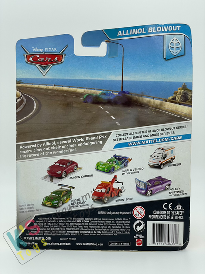 DELUXE DISNEY PIXAR CARS BY MATTEL, "ALFREDO" ALLINOL BLOWOUT - BNIP